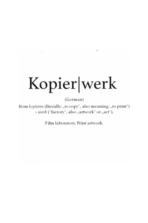 Kopierwerk afişi