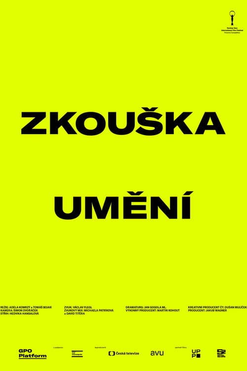 Zkouška umění afişi