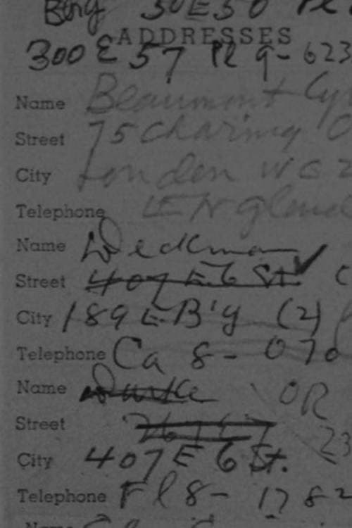 The Address Book afişi