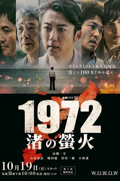 1972 渚の螢火 afişi