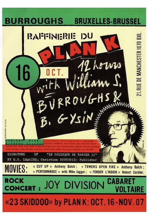 Joy Division: Plan K, Brussels 16th October, 1979 afişi