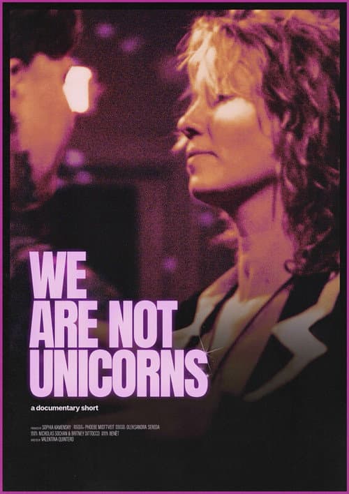 WE ARE NOT UNICORNS afişi