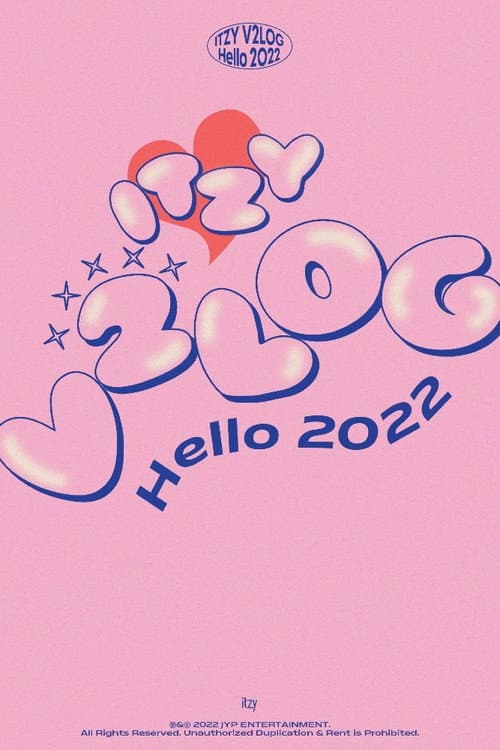 ITZY V2LOG: Hello 2022 afişi