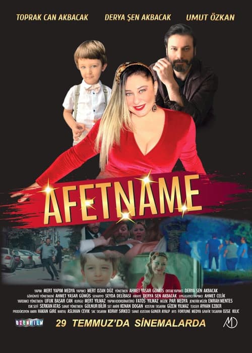 Afetname afişi