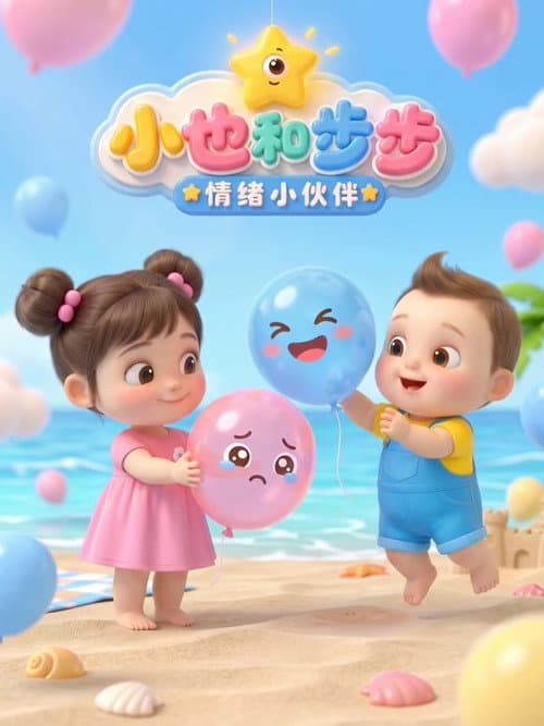 小也和步步 情绪小伙伴 afişi
