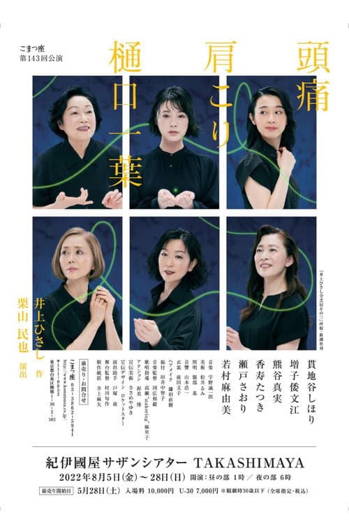 頭痛肩こり樋口一葉 afişi