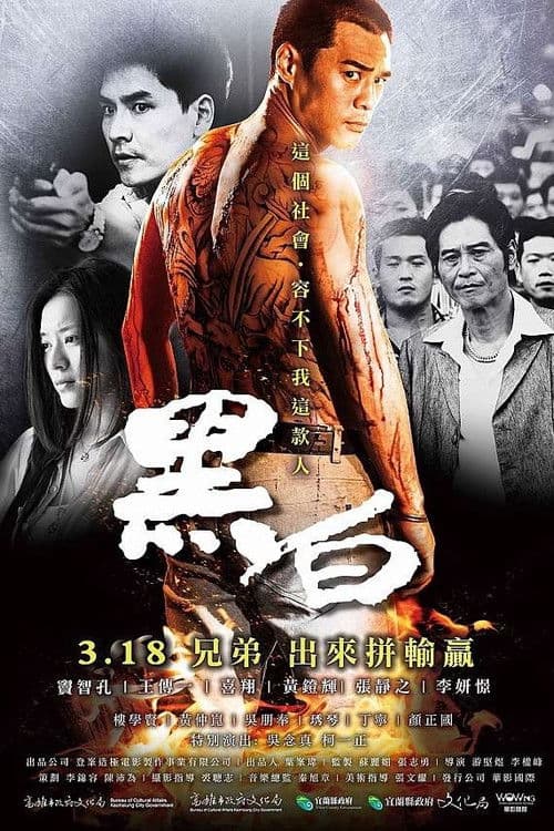 黑白 afişi