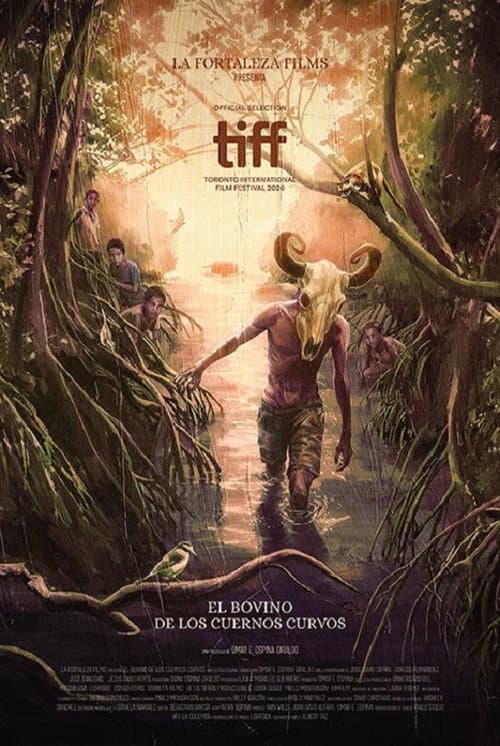 El bovino de los cuernos curvos afişi