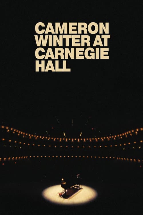 Cameron Winter at Carnegie Hall afişi