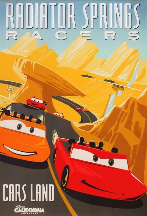 Radiator Springs Racers | Disneyland Resort afişi