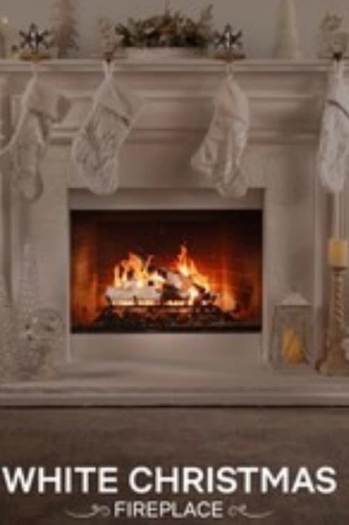 White Christmas Fireplace afişi