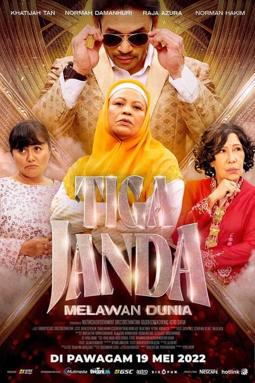 Sinposis Filem Tiga Janda Melawan Dunia afişi