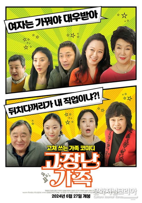 고장난 가족 afişi