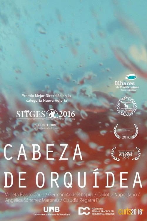 Cabeza de orquídea afişi