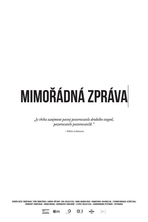 Mimořádná zpráva afişi